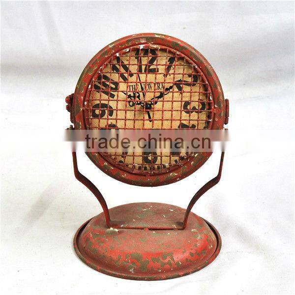 12B110NR-Antique imitation metal table clock