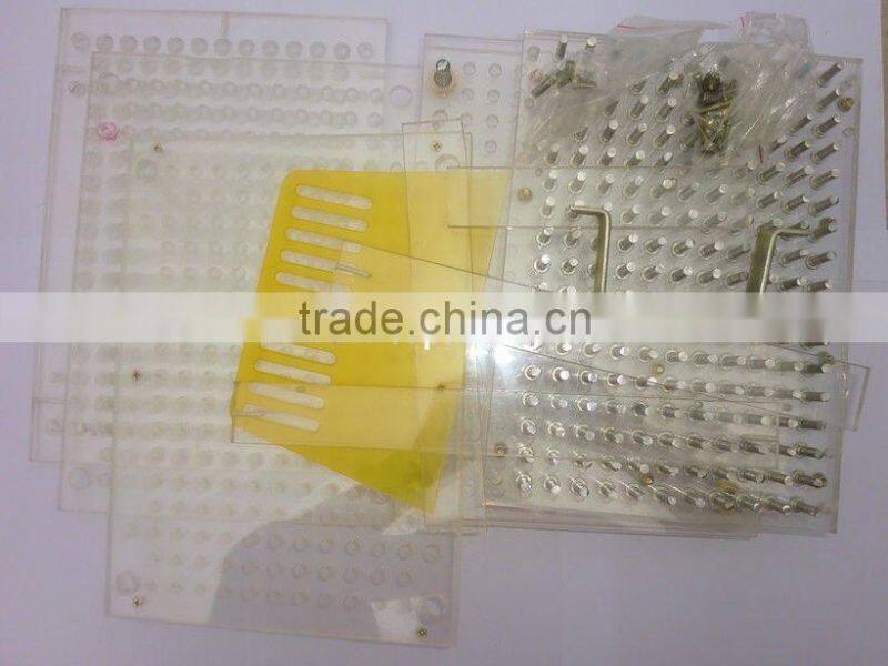 100 holes manual capsule filling machine + tamping tool size 00# capsule plastic sheet