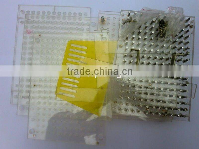 100 holes manual capsule filling machine + tamping tool size 00# capsule plastic sheet