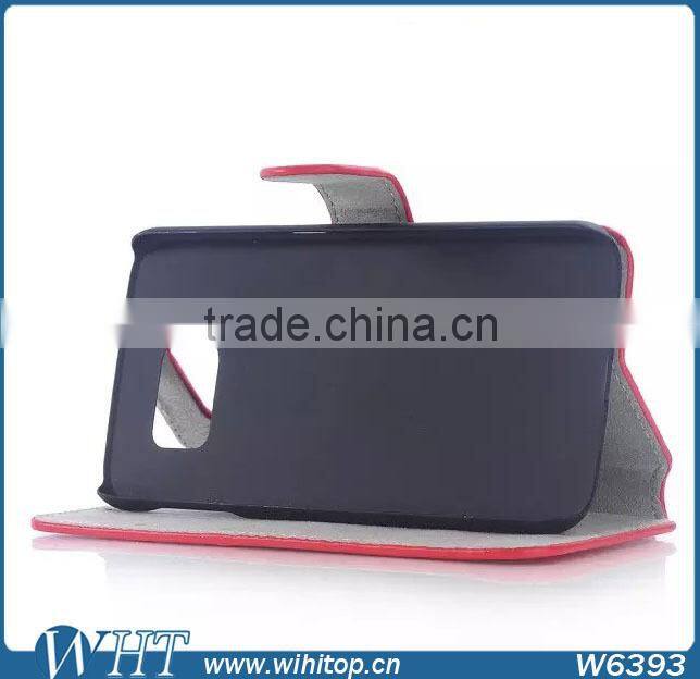 Korean Fashion Style Case Wallet Card Slot Case for Samsung Galaxy S6 , 6 colors optional