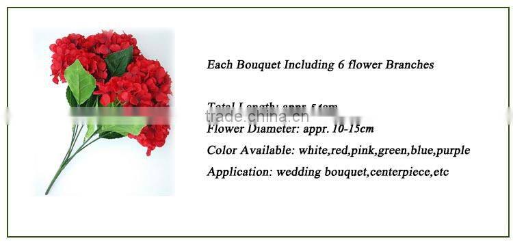 Silk floral arrangements fake hydrangeas flowers wholesale