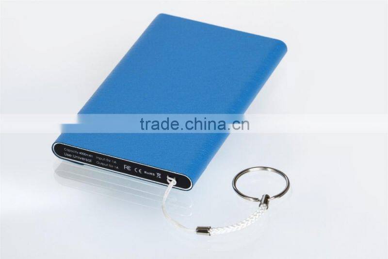4000mah usb charger rechargeable usb promotional power bank