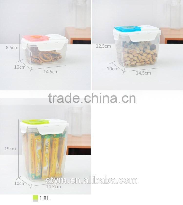 Plastic food candy jar/container 700ml/1100ml/1800ml