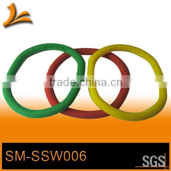 SM-SSW004 blue silicone sports wrist bands