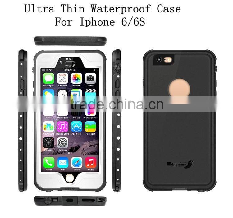 Amazon Hot Selling IPX8 Waterproof Phone Cases for Iphone 6/6S, OEM Customize Your Logo