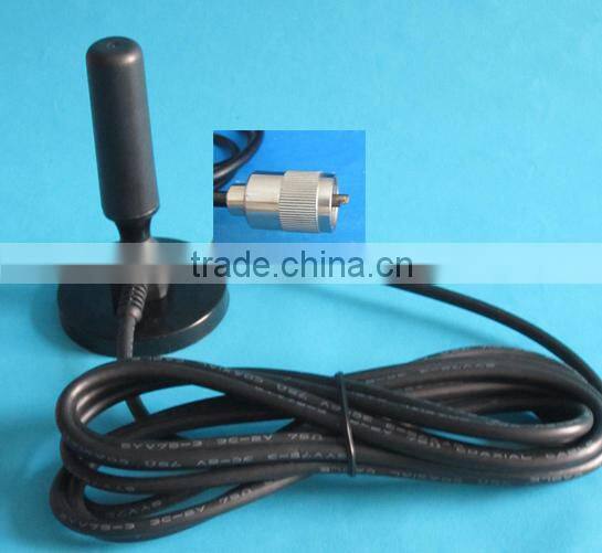 PL259 connector 150-174mhz magnetic base antenna RG58 cable 300cm
