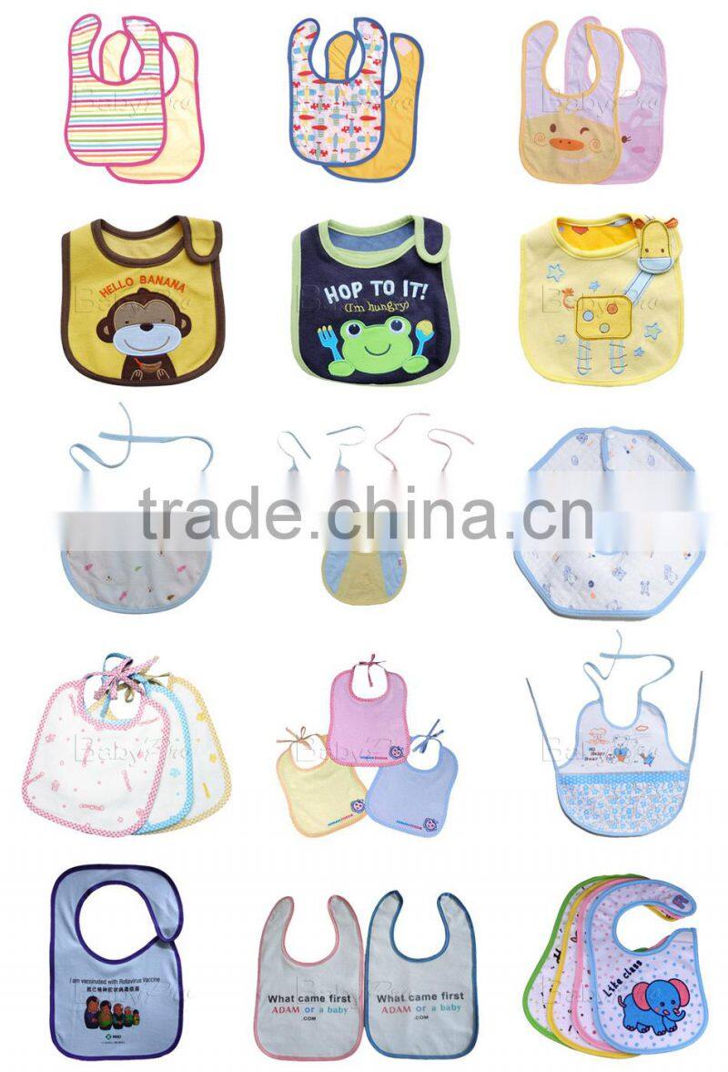 2015 Hot Sale Waterproof Bible Covers Plastic PEVA Baby Bibs