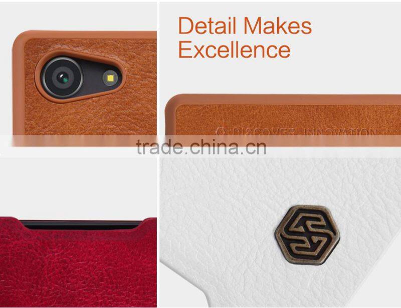 New arrived classic stylish leather case For Sony xperia z5 comapct