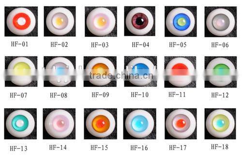 super quality 8-26mm round glass eyes for dolls