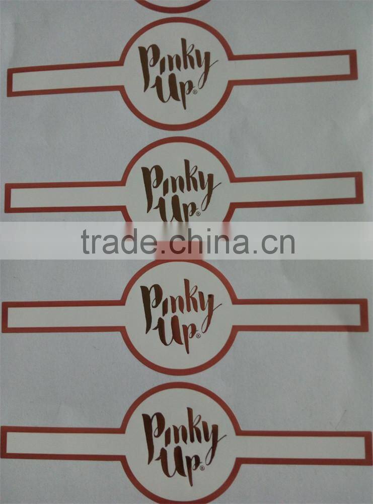 Custom Self Adhesive Gold Foil Hot Stamping Label