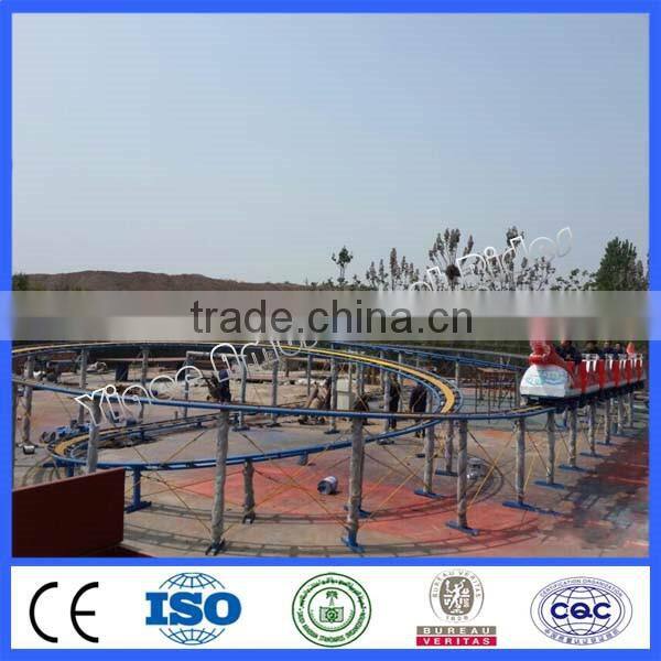 Large siexe fairground ride sliding dragon