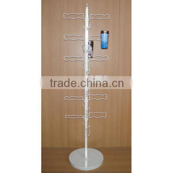 metal rotating mugs display fixture from china supplier
