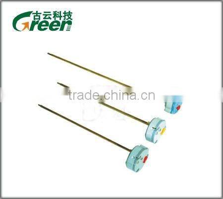 Double safety protection thermostat for heating elements