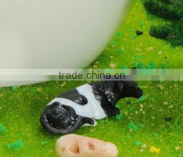 HO scale plastic color cow for 1:87