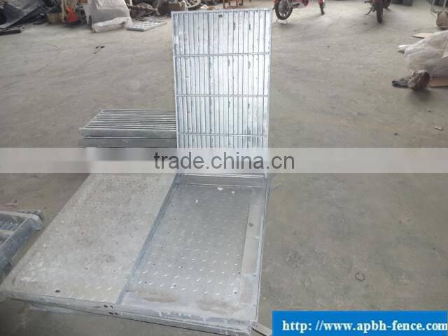 HD galvanized steel grating trench cover