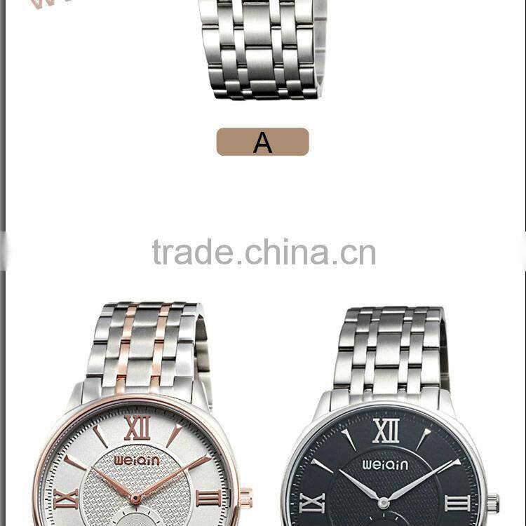 Stainless steel wrist watch sapphire glass ultra thin watch