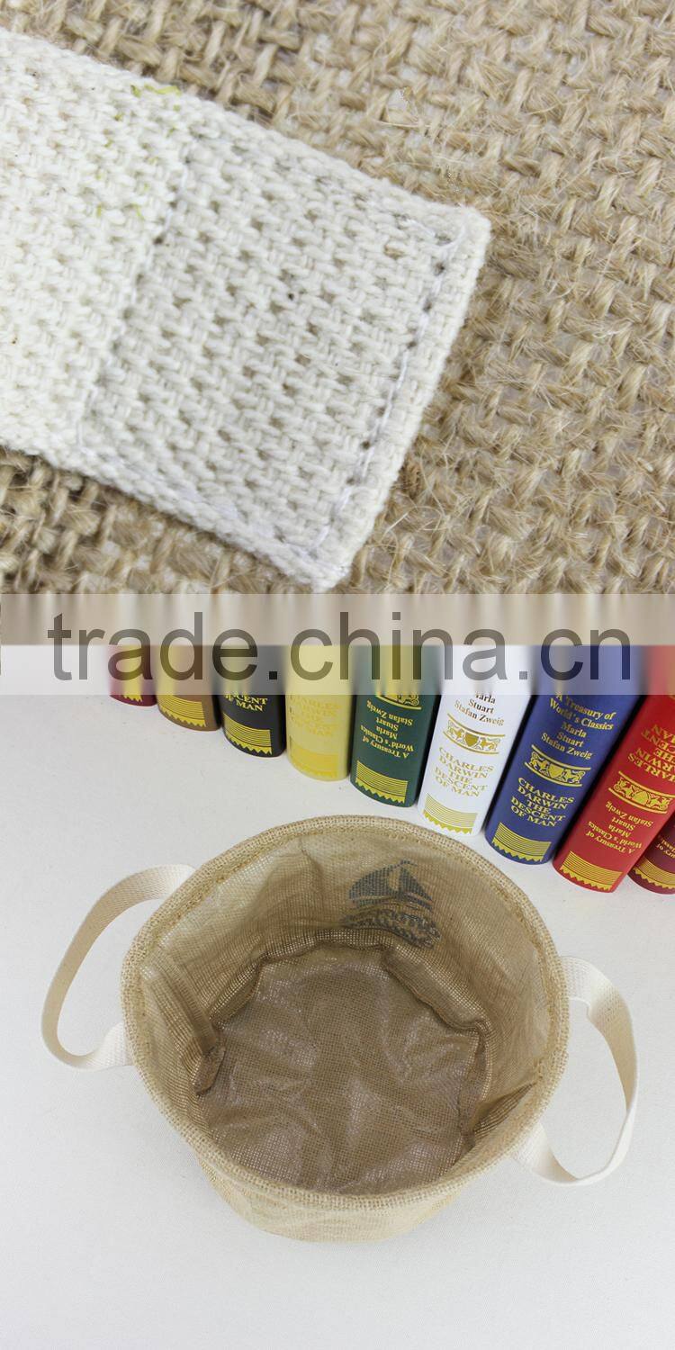 2015 new Creative jute ZAKKA finishing sundry Storage barrel