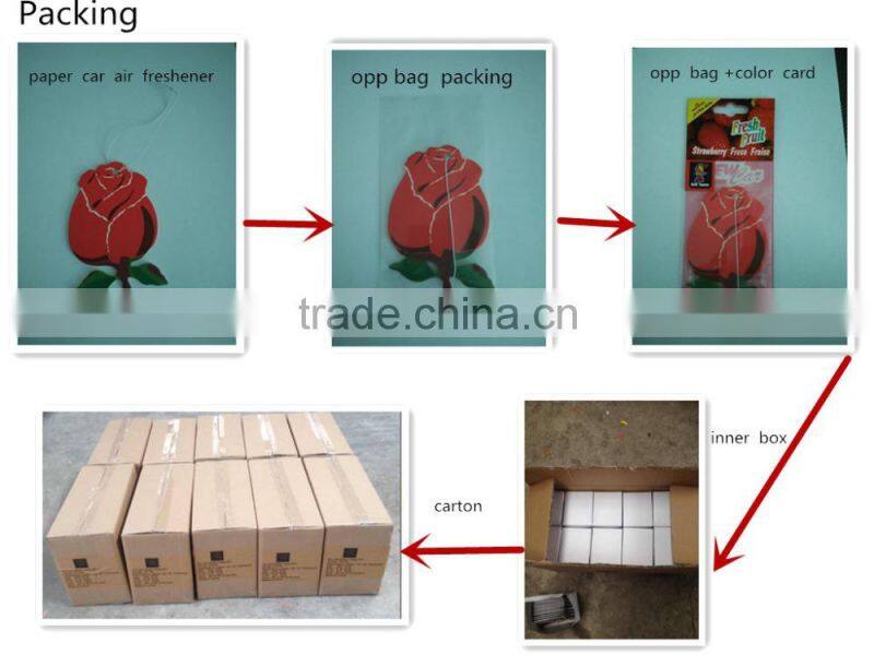 Air Freshener Factory Cheap Wholesale Promotion Custom hanging Paper Car Air Freshener For Car