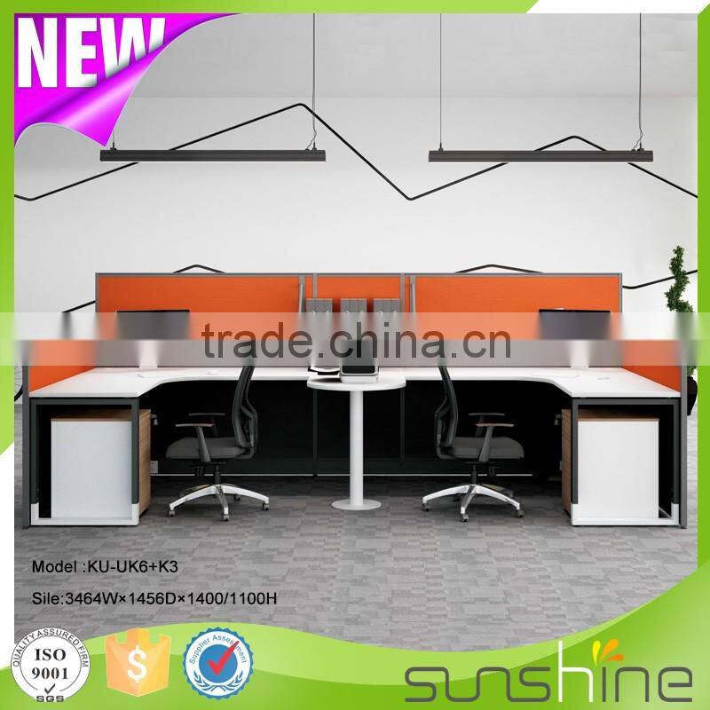 KU-UK6+K3 Modern And Practical Office Use Computer Workstation Commercial Office