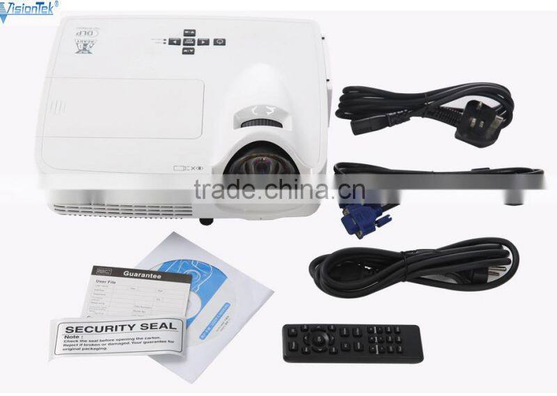2016 short throw 3000 lumens 3d dlp projector full hd