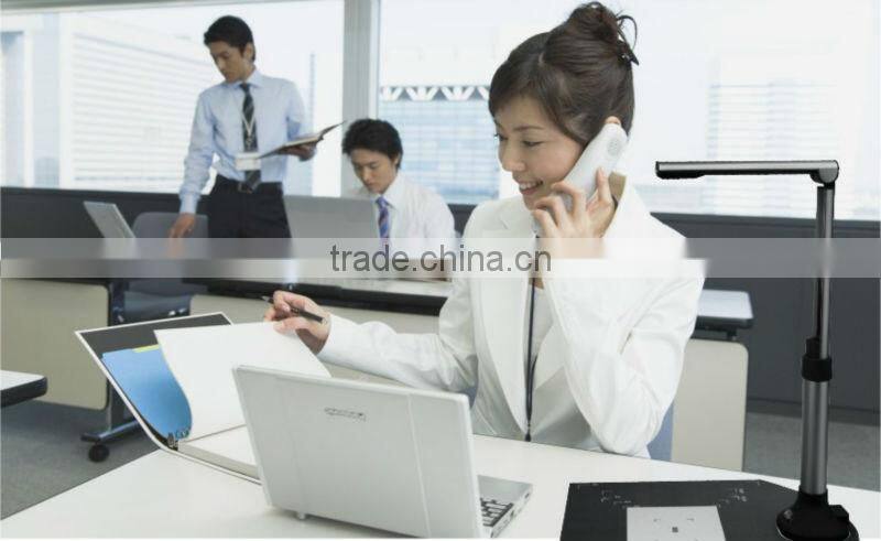 Portable document scanner featured with 2 mega pixels CMOS camera
