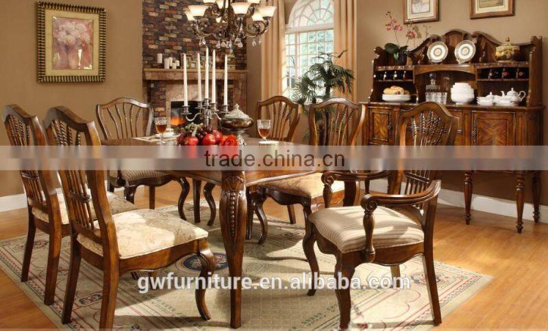 A20 wooden chair dining table antique french style furniture