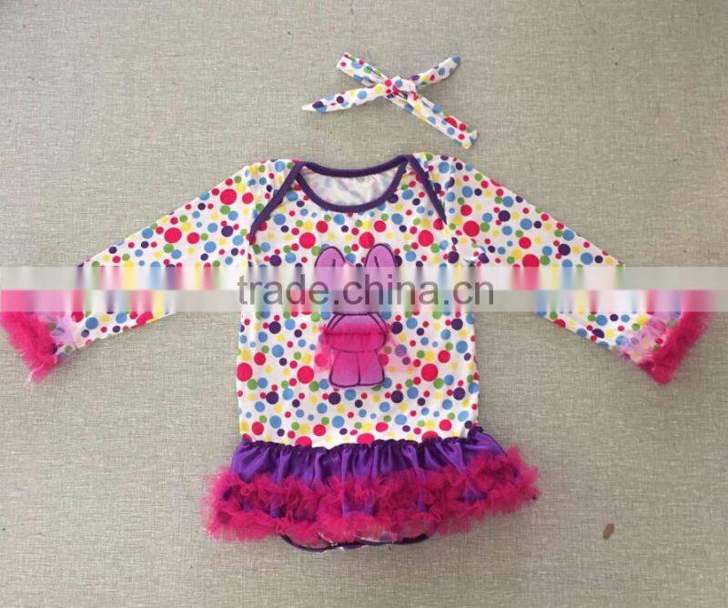 2016 newly made easter chick kids dress wholesale factory sale easter baby girls dresses