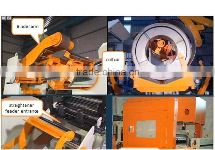 nc servo feeder straightener and uncoiler 3 in 1