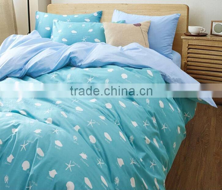 100% cotton new designed most comfortable 4piece sheet set, pure and fresh design print