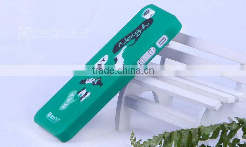 Funny birds pc hard rubberized case for iphone5 water transfer case China cell phone accessories