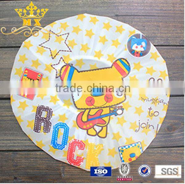 Cartoon plastic baby shower cap