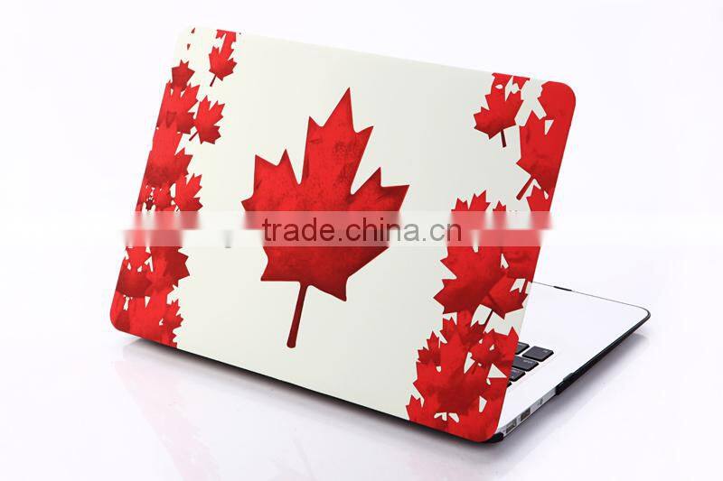 custom country flag pattern Protective Hard Shell Case for Mac Book Air