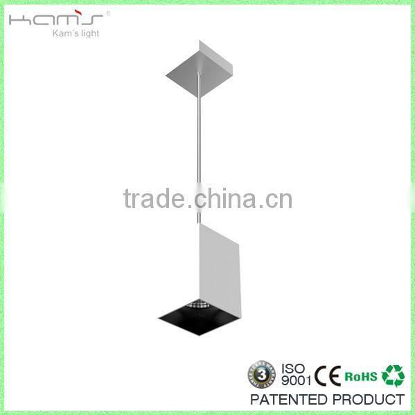 Modern dinning room downlight square shape white color COB pendant mounted downlight