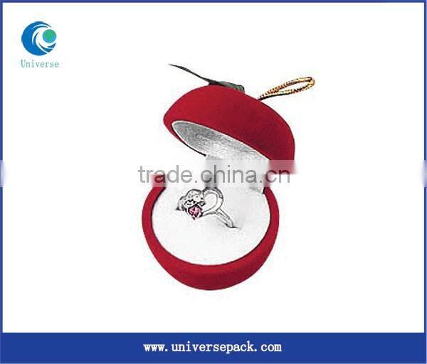 Custom Classic Ring Flocking Box Sale High Grade Packing Boxes
