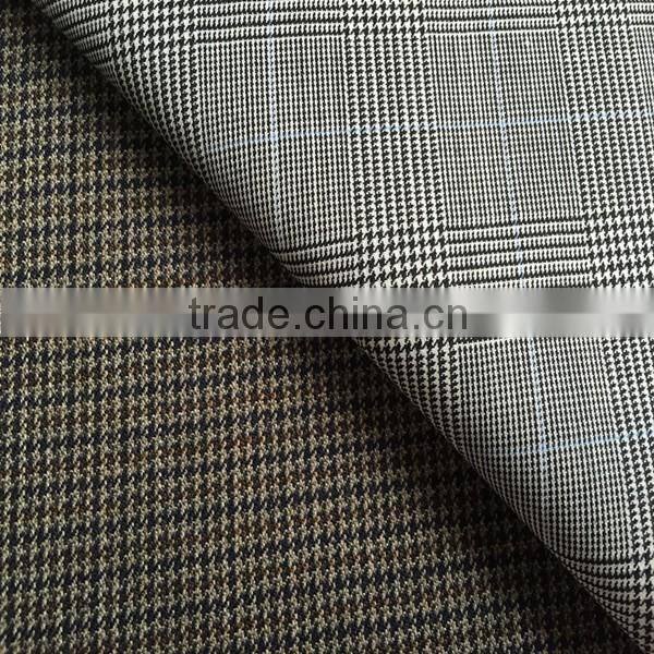 10/30/50/70 polyester blended wool houndstooth fabric for suiting and dress