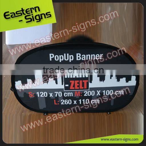 Eye Catching Indoor Outdoor Fabric Polyester Horizontal A Frame