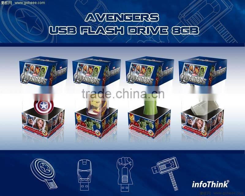 Real capacity usb 2.0 8GB Ironman usb flash drive