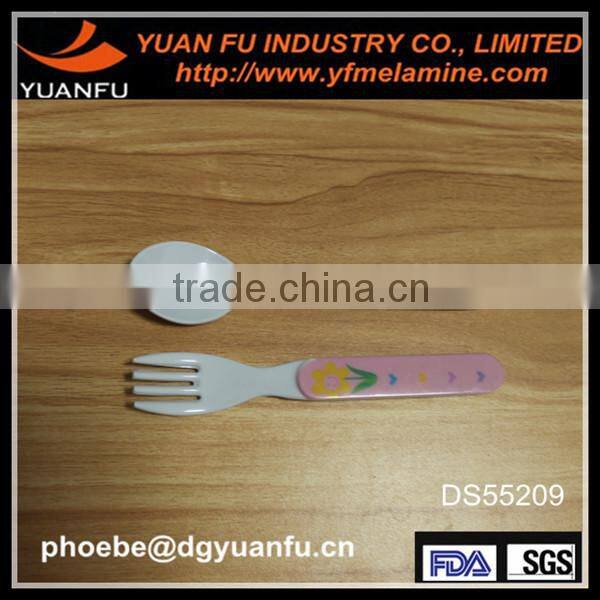 Melamine high quality two color plastic spoon