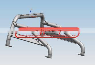 High quality 3" American Style Stainless Steel Roll Bar with side handrails for D-max2007-2012