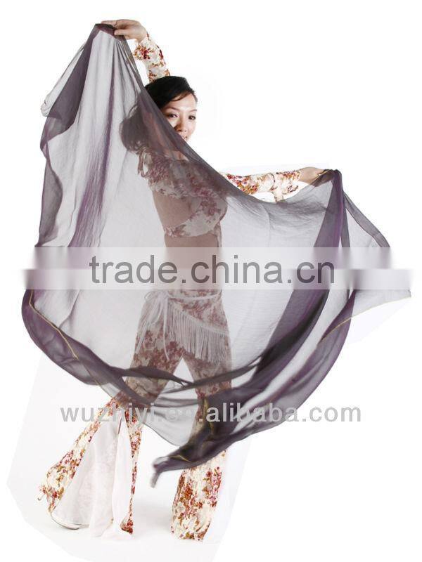Belly Dance Veil, Belly Dance Performance Silk Veil, Belly Dance Performance Accessory (S27)