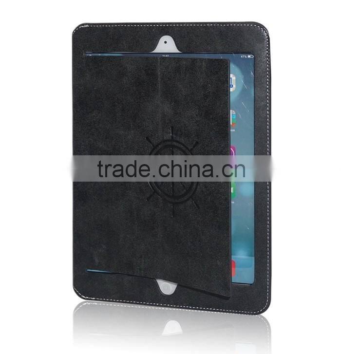 Leather Super Slim Smart Cover Case for iPad Air 2,Full Protect with Hand Strap and Stand