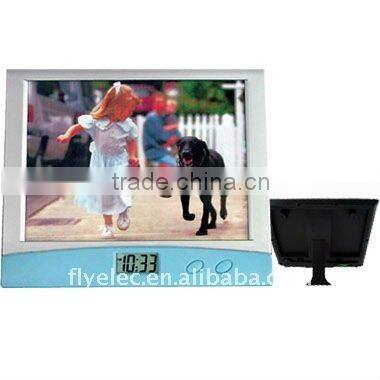 LCD clock with photo frame