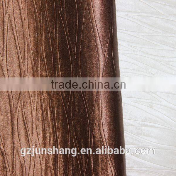 Semi PU embossed upholstery leather for home decoration and furniture usage