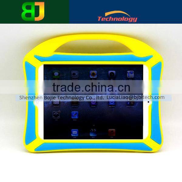 Kids Design with Handle Protective Silicone Rubber Tablet Case for iPad air 2