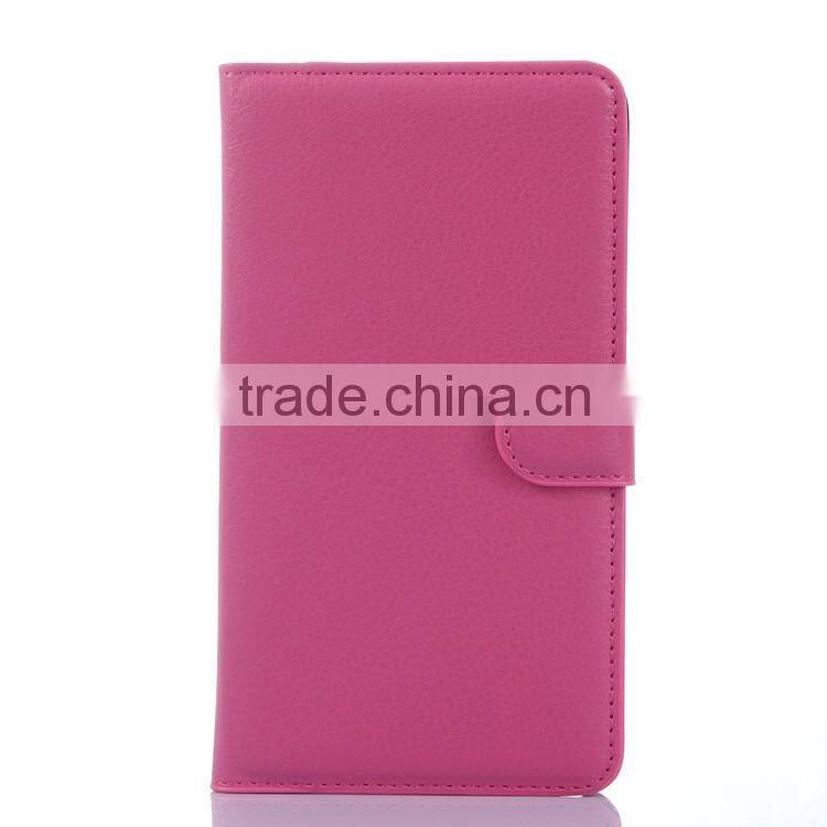 Hot Selling Ultra Thin Lichee PU Leather Case Wallet Folio Flip Cover for Samsung GALAXY Note Edge N915