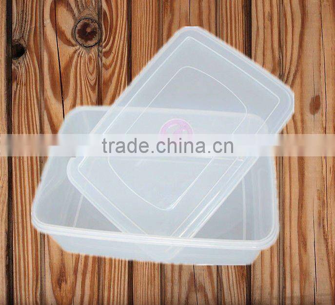 transparent plastic food container