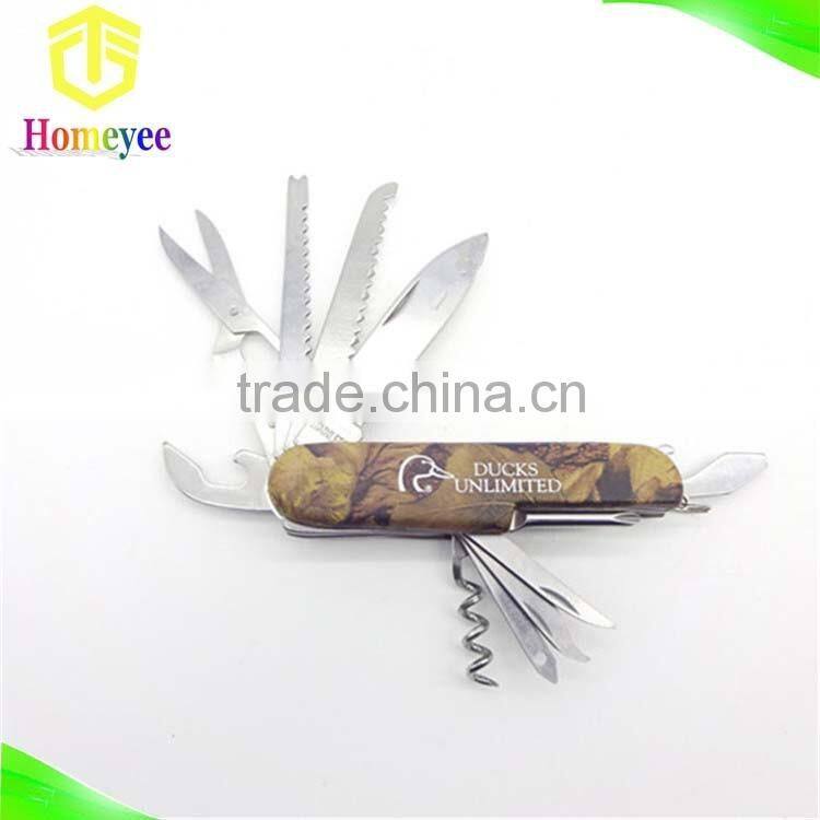 11 in 1 Multi-function knife with camouflage handle