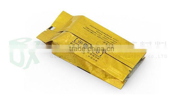 Laminated printed wholesale tea coffee pouch design side gusset in alibaba