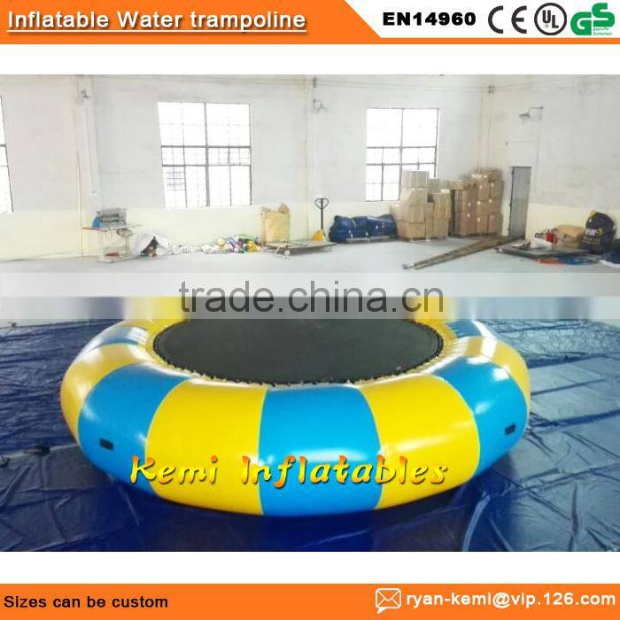 inflatable trampoline Inflatable on water trampoline