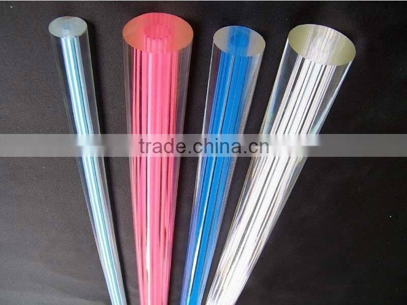 Transparent & colored acrylic stick